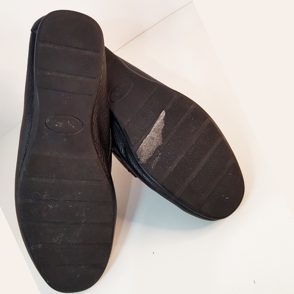 Coach💋Black Leather Slip-On Marley Driver loafer flats - Picture 9 of 12